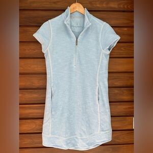 Tommy Bahama Tobago Bay Half-Zip dress, light blue, XS, lightly worn.